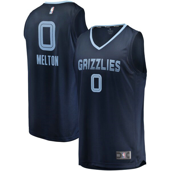 Maillot Memphis Grizzlies Homme De'Anthony Melton 0 Icon Edition Bleu marin